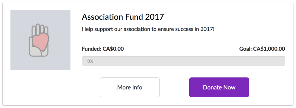 association donation campaign
